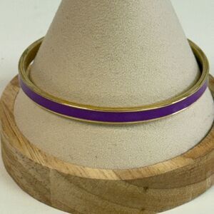 Kate Spade Gild The Lily Purple & Gold Bangle Bracelet